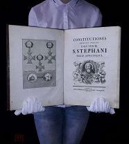 Книга антикварная 18 век, Устав рыцарей Ордена Святого Стефана. 1764 год, Редкая, Отличное состояние