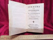 Sermons de M. Massillon, évêque de Clermont: petit-carême. 1769. Бумага Верже. Описание