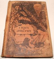 Антикварная Португальская Книга с Гравюрами. 1890 год Путешествия В Неизвестный Мир.