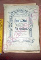 Ноты 1915 год: Lieder Ohne Worte - Романсы без слов - Сборник Литольфа N 901. МЕНДЕЛЬСОН / Тероганян