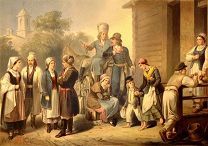 Цветная литография. Поляки разных губерний. 1862. 40 на 50 см.