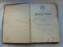 РАСПРОДАЖА редкий ХИМИЯ Химический справочник The Merck Index книга 1897 год № 19