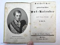 Готический генеалогический придворный календарь 1837 год.!