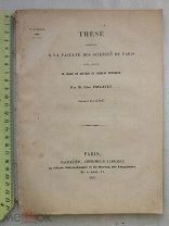 РАСПРОДАЖА редкий 1853 год книга диссертации факультет наук Парижа степень доктора наук № 17