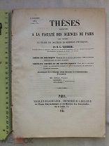 РАСПРОДАЖА редкий 1854 год книга диссертации факультет наук Парижа степень доктора наук № 20