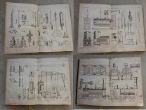 РАСПРОДАЖА редкий РИСУНКИ каталог 1856 год книга ТЕХНИКА оборудование лаборатория физика №22