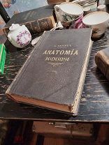. Редкая антикварная книга на испанском языке. Анатомия человека Anatomia humana.
