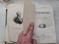 ! Книга старинная в реставрацию 1835 г. Oeuvres completes de MONTESQUIEU.