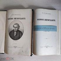 М.М. Филиппов Философия действительности 2тома Изд. А.Пороховщикова 1895!«Ц»