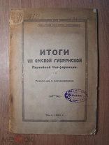 Итоги VII Омской Губернской Партийной конференции. Резолюции и. Изд. Омск - 1924 г. Старт 1 руб.
