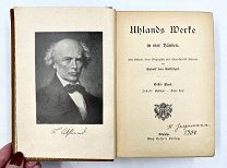 Антикварная книга на немецком языке Людвиг Уланд Стихи Лейпциг!