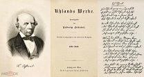 Антикварная книга на немецком языке произведения Людвига Уланда!