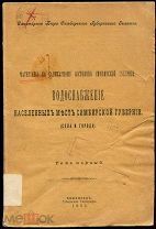 Симбирск. Водоснабжение. Перечисление сел и городов Симбирской губернии. 8 выпусков. 500 стр.1902 г.