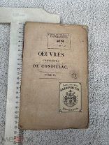 Старинная книга 1822года?oeuvres completes DE CONDILLAC топ 5 Искусство думать и искусство писать