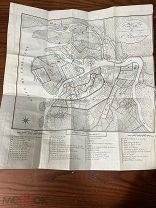 План Санкт-Петербурга 1812 г 40х37 см. Описание Российской империи Дамаз де Раймона, ч.2