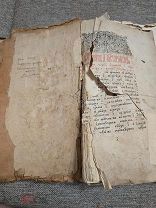Старинная антикварная книга. На старословянском. Большого формата. В реставрацию.