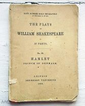 Hamlet Prince of Denmark by William Shakespear, 1896 г. Редкость. С одного рубля.