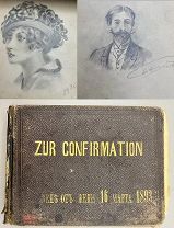 Альбом с рисунками. Лене от Жени 1893 г.! &П