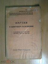 Партия в цифровом освещении. Материалы по статистике личного состава партии. Изд. 1925 г. Старт 1