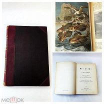 Старинная немецкая книга/литература КОРЕШОК Brehms с картами и иллюстрациями 19 век UD