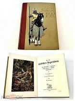 Старинная книга «Сокровище немецких легенд» с цветными иллюстрациями Оскар Клаусманн UD