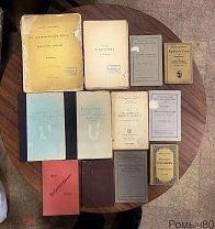 12 старинных брошюр и книг по точным наукам на иностранных языках одним лотом