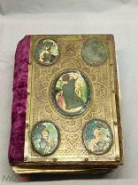 ОБ Редкость! Старинная Библия латунь книга иконы на жести живопись Евангелие 19 век!