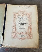 Старинные ноты Beethoven империя