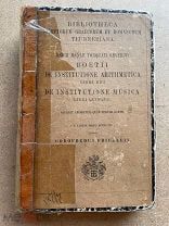 БОЭЦИЙ. Арифметика. Музыка. Геометрия. Лейпциг: Teubner, 1867. Из б-ки С.-Петербургской Гимназии.