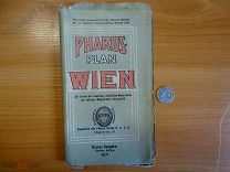 ВЕНА ПУТЕВОДИТЕЛЬ + КАРТА ГОРОДА НАЧАЛО XX ВЕКА PHARUS PLAN 1909 Год