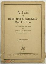 Атлас кожных и венерических болезней. РЕДКОСТЬ Немецкий язык, 1930 г.