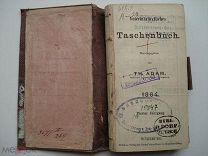 Adam Taschenbuch fur thierarzte 1864. Ежедневник для ветеринаров. Записная книжка на немецком (нг2)
