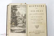 Книга Франция 1769 История Жиль Блаза из Сантильяны А.Лесаж 9 гравюр 475